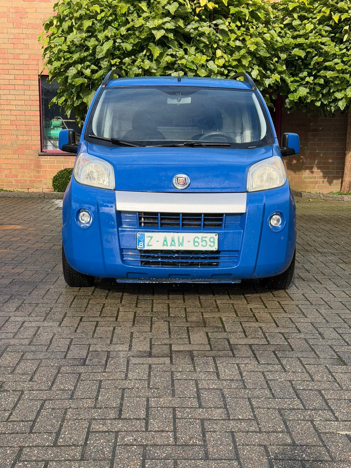 Fiat Fiorino 1.3 diesel, 2009 bouwjaar, airco, Auto's, 4 deurs, Blauw, Bedrijf, Grijs