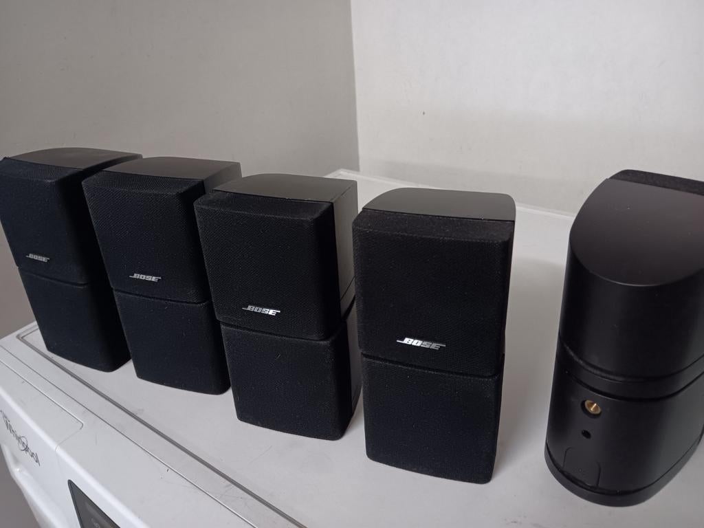 Boîtes Bose Acoustimass Cube,, TV, Hi-fi & Vidéo, Enceintes, Enlèvement ou Envoi, 60 à 120 watts, Comme neuf, Haut-parleurs Frontaux, Arrière ou Stéréo