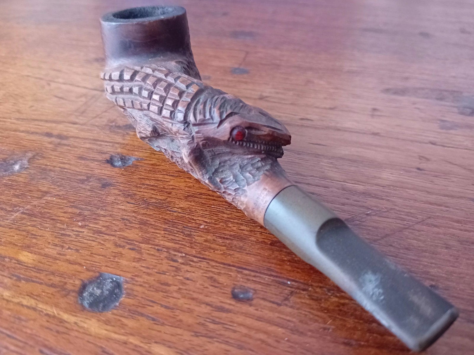 pipe alligator italienne ancienne, Enlèvement ou Envoi