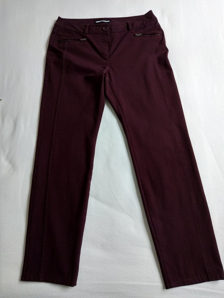pantalon couleur aubergine Gerry Weber T 40, Taille 38/40 (M), Enlèvement ou Envoi, Autres couleurs, Longs