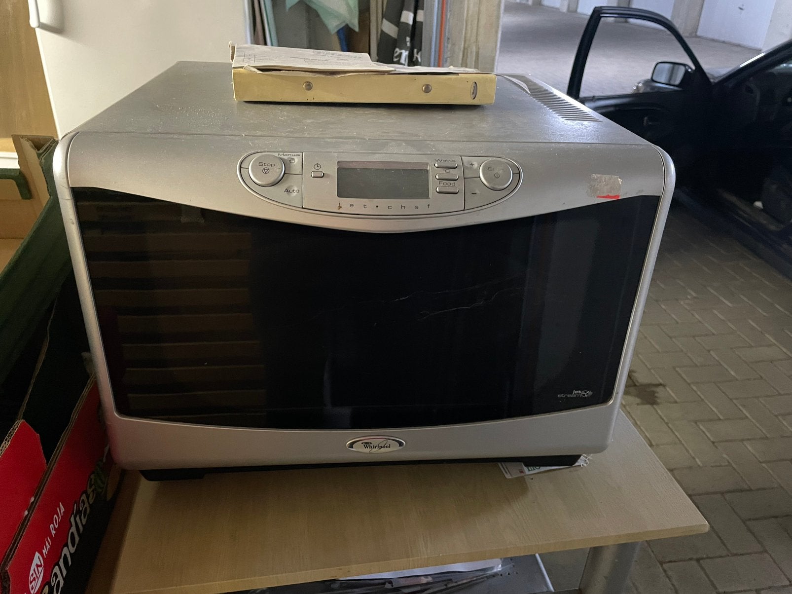 Micro ondes et four combine whirlpool, Whirlpool, Air chaud, Enlèvement, Utilisé