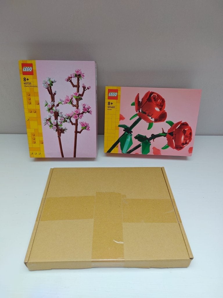 Set LEGO Rozen + Kersenbloesems 40725 + houten vaas, Gebruikt, Compleet, Lego, Ophalen of Verzenden