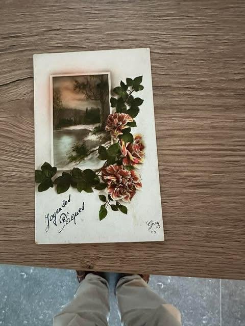 Joyeuses paques carte postale Guy 110, Enlèvement ou Envoi, Affranchie, (Jour de) Fête