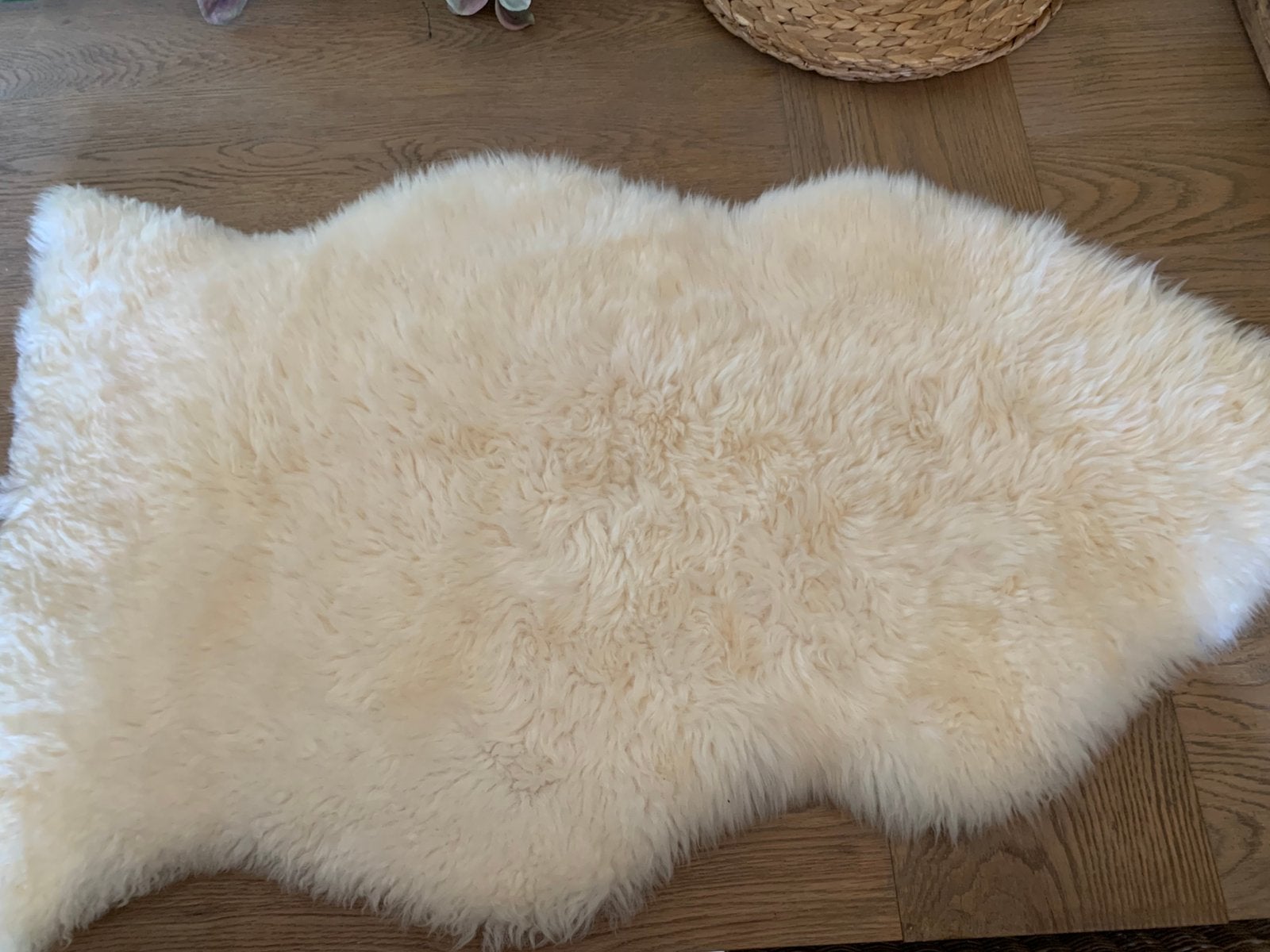 Schapenvachtje, Huis en Inrichting, Woonaccessoires | Plaids en Woondekens, Ophalen, Zo goed als nieuw