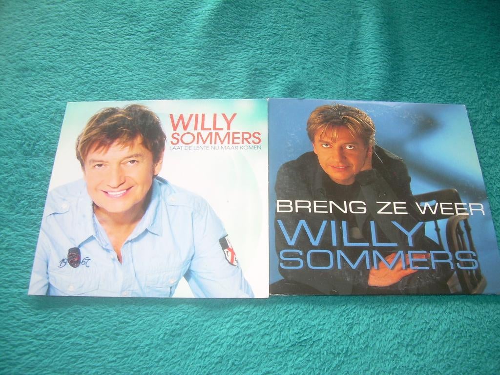 2 CD SINGLES - WILLY SOMMERS, CD & DVD, CD Singles, 2 à 5 singles, Enlèvement ou Envoi, Comme neuf, En néerlandais