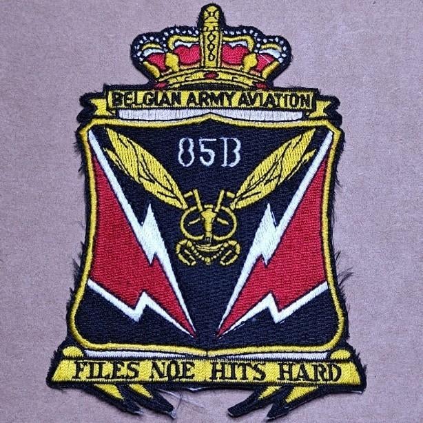 Promo Patch Heli piloten 1985, Ophalen of Verzenden, Luchtmacht, Embleem of Badge
