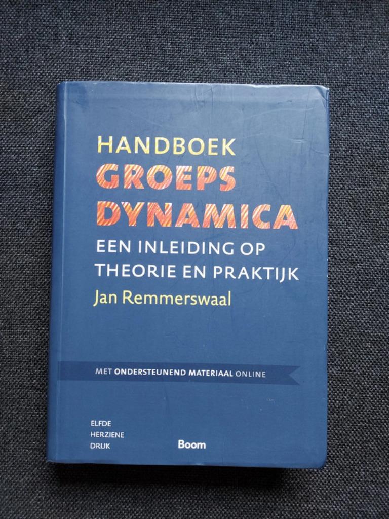 Handboek groepsdynamica - Jan Remmerswaal, Boeken, Ophalen of Verzenden, Gelezen, Hogeschool, Boom Amsterdam