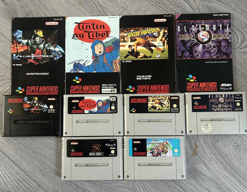 6 Super NES SNES games in goede staat, Games en Spelcomputers, Ophalen, Gebruikt