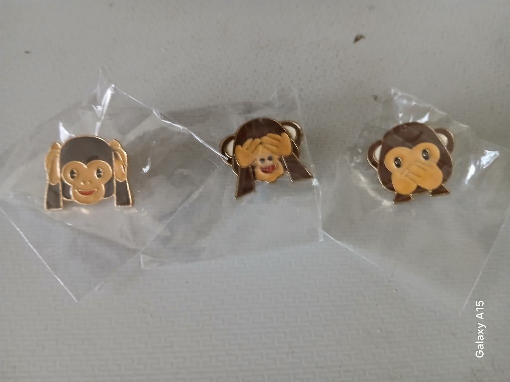 Horen  zien & zwijgen 3 pins, Ophalen of Verzenden, Zo goed als nieuw