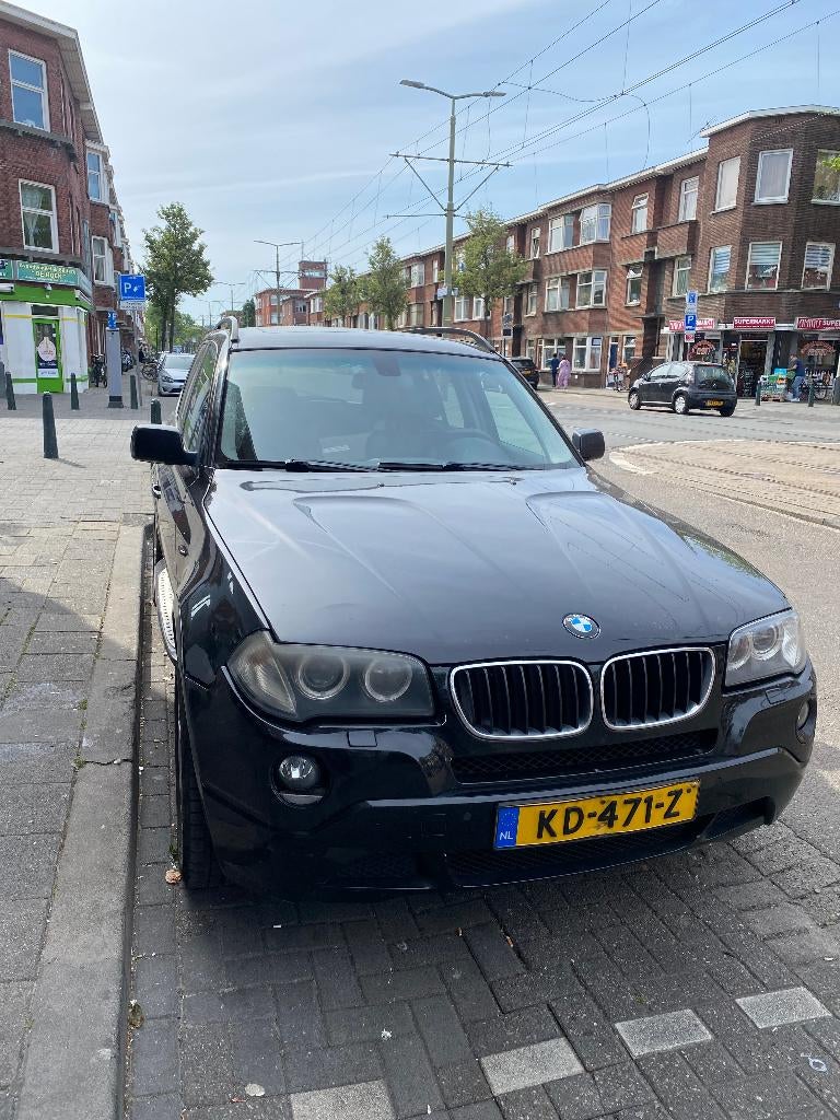 BMW X3 2.0 DIESEL AUTOMAAT 2007, Automaat, Zwart, 4 cilinders, Zwart