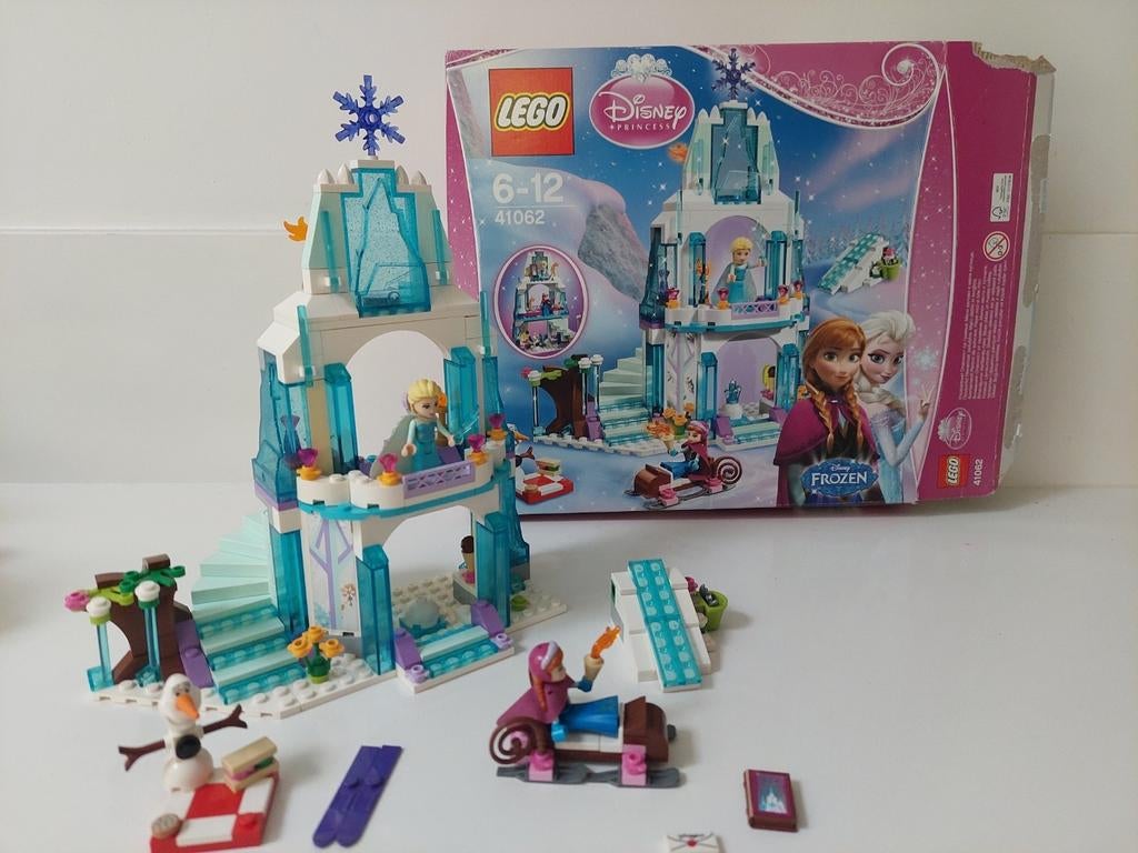 lego disney princess 41062 elsa´s fonkelende ijskasteel, Ophalen of Verzenden, Gebruikt, Complete set, Lego