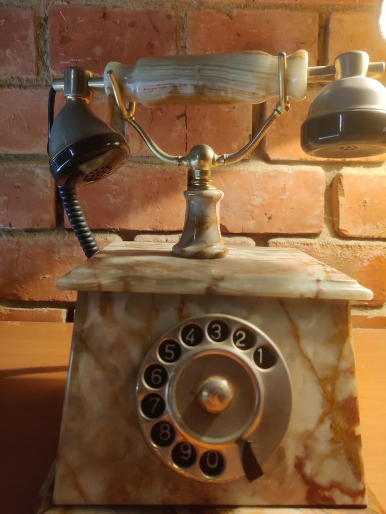 Antiek Onyx Marmeren Telefoon, Ophalen