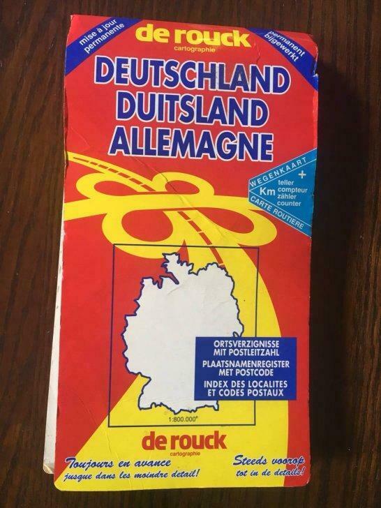 Carte routière Allemagne, Enlèvement ou Envoi, Utilisé