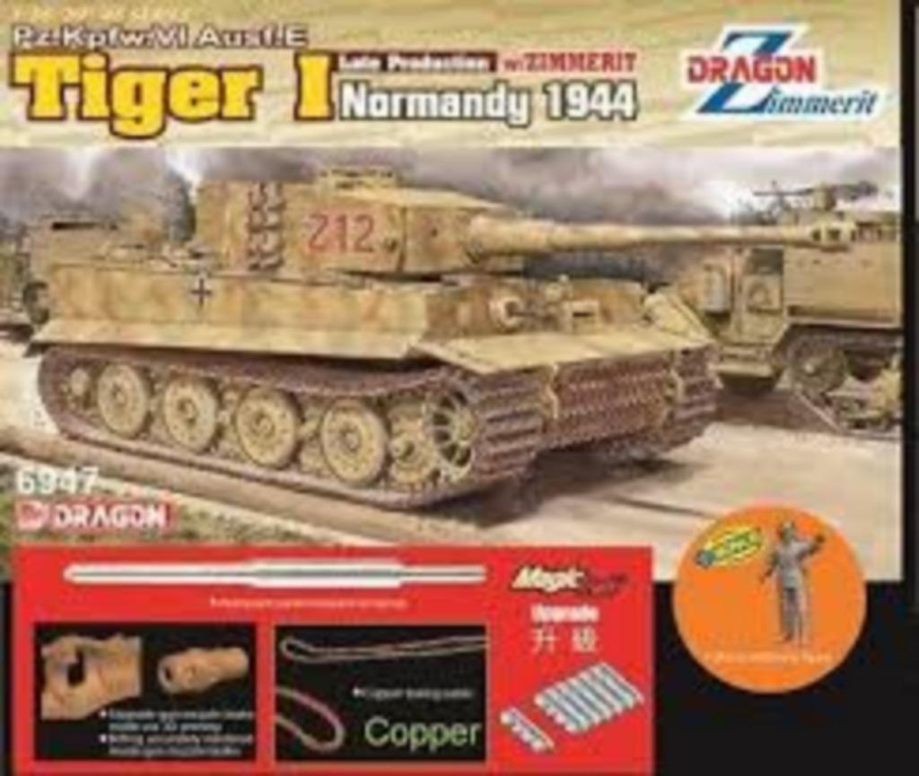 DRAGON 6947 Tiger I late w/ Zimmerit - Normandy 1944 1/35, Overige merken, Tank, 1:32 tot 1:50, Nieuw