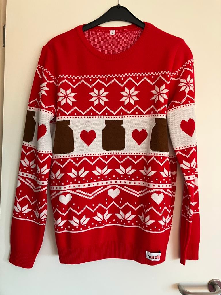 Trui Pull Nieuwjaar Nutella Chocolade Large Unisex T44, Ophalen of Verzenden, Nieuw, Disney