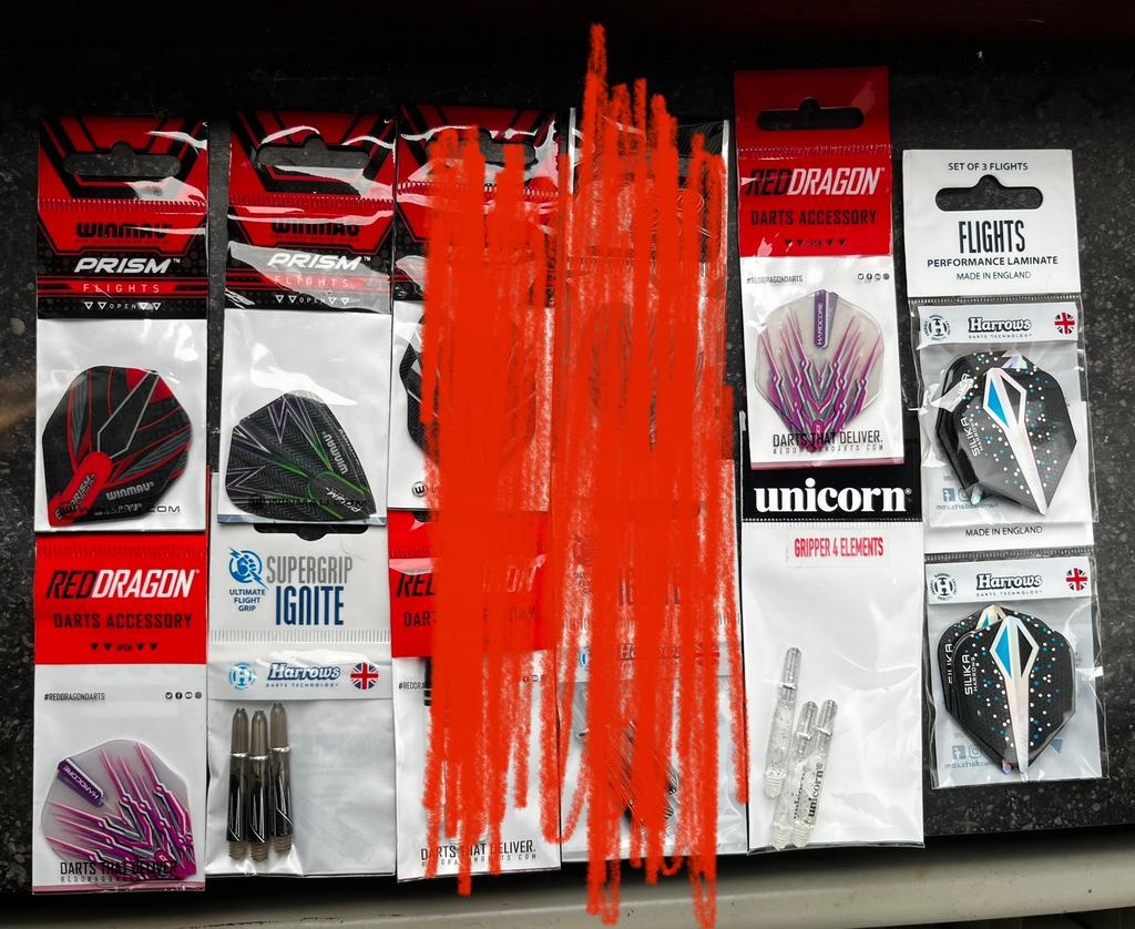 Dart fligts en shafts, Sport en Fitness, Darts, Ophalen of Verzenden, Nieuw, Pijlen