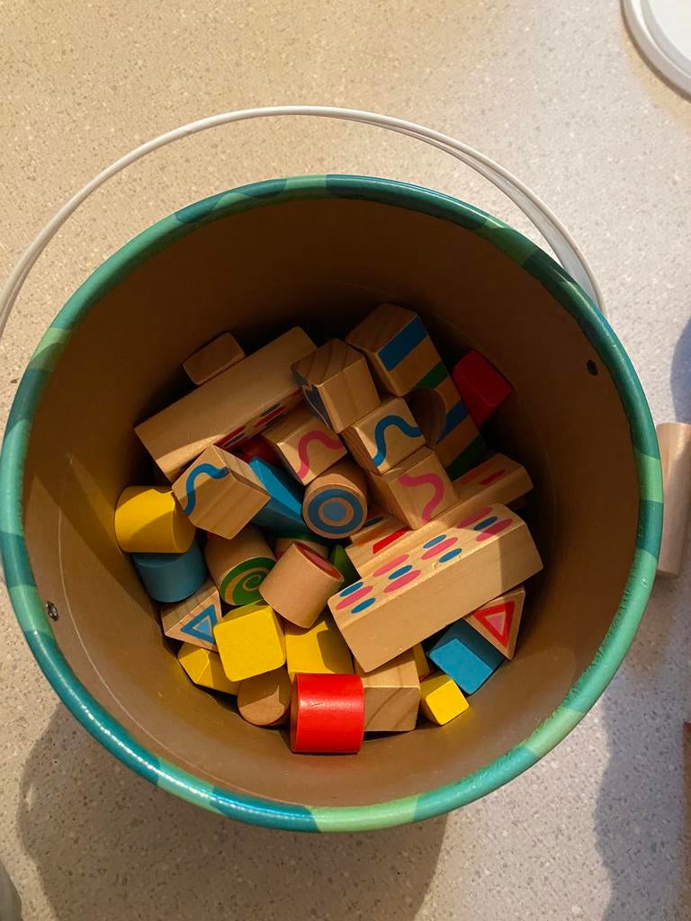 Houten blokken, Ophalen, Zo goed als nieuw