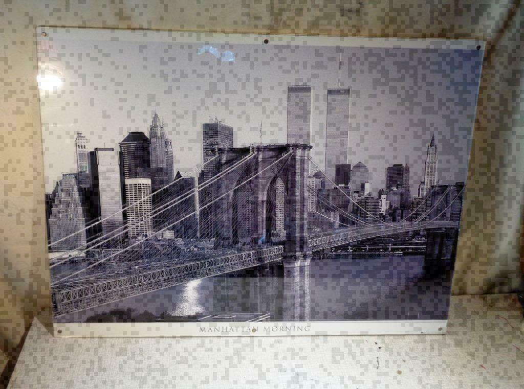Belle Photo 'Manhattan Matin' - 80x60, Enlèvement ou Envoi, Comme neuf, Photo ou Poster