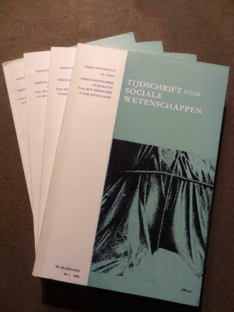 Tijdschrift voor Sociale Wetenschappen 1974 (1-4), Boeken, Ophalen of Verzenden, Zo goed als nieuw, Sociale wetenschap