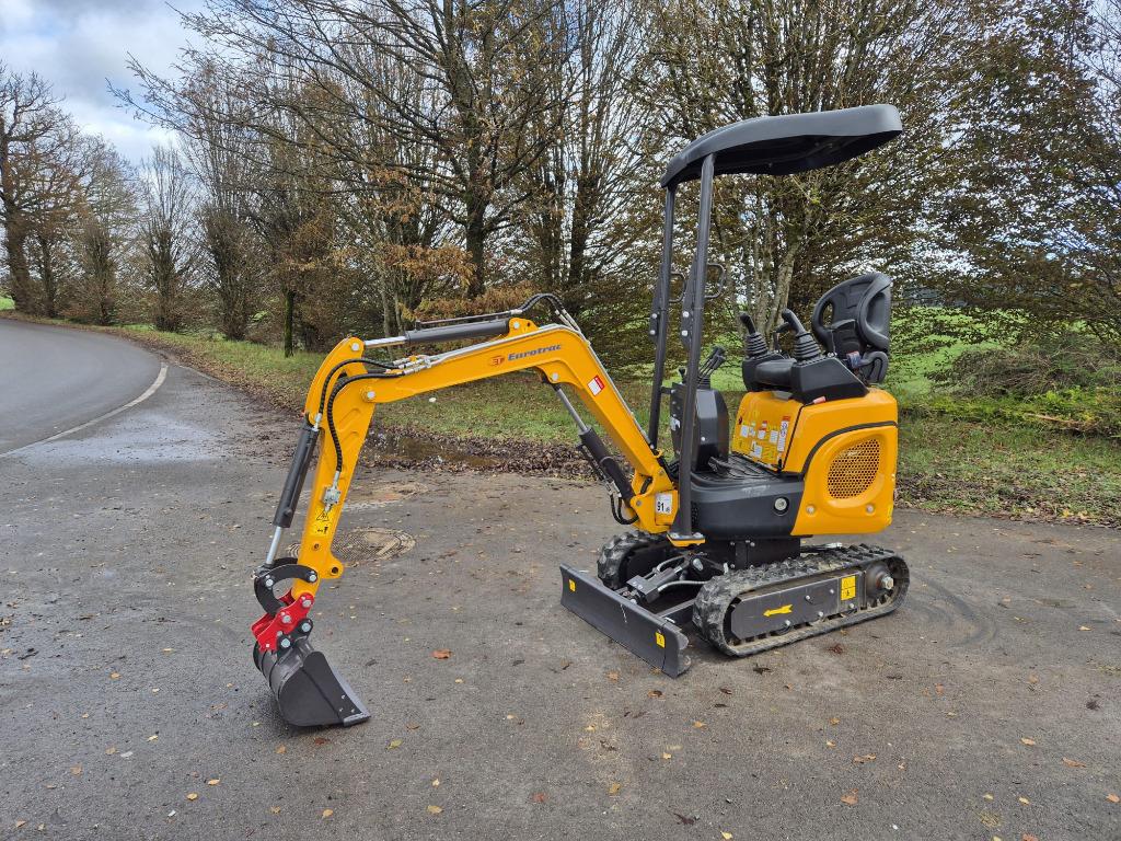 Eurotrac HE12 minigraafmachine, Ophalen, Graafmachine