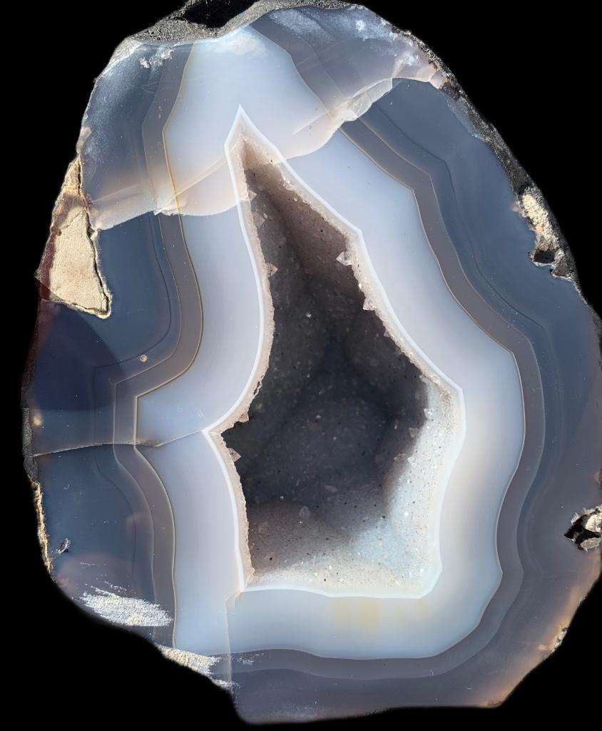 Amethyst Brok Edelsteen Agaat Kwarts Geode, Ophalen of Verzenden