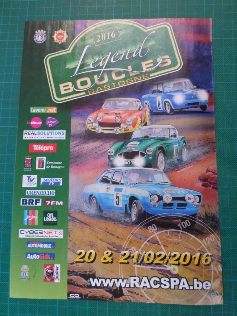 Legend Boucles Bastogne 2016 -  publicité papier, Enlèvement ou Envoi, Rectangulaire vertical, Utilisé, Sport