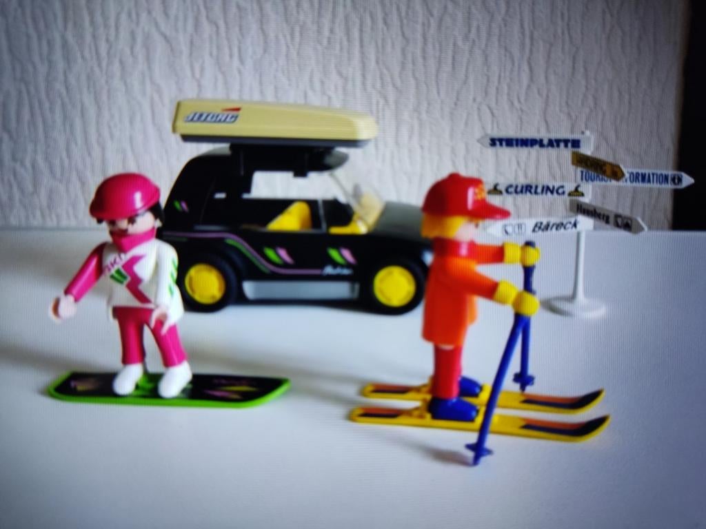Playmobil Winter sport auto met ski uitrusting 3693 vintage, Enfants & Bébés, Jouets | Playmobil, Enlèvement, Comme neuf, Ensemble complet