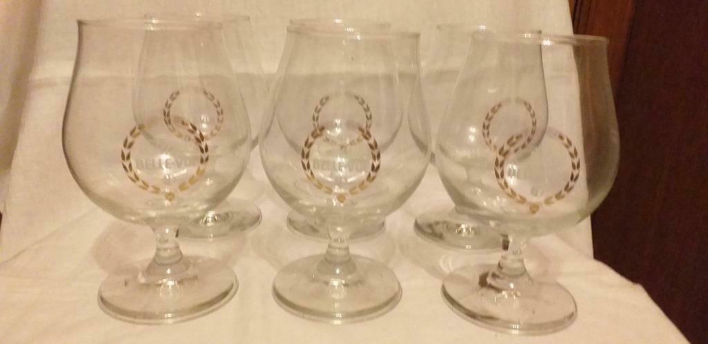 verres Kriek Bellevue durobor (6), Collections, Marques de bière, Comme neuf, Verre ou Verres, Autres marques, Enlèvement ou Envoi
