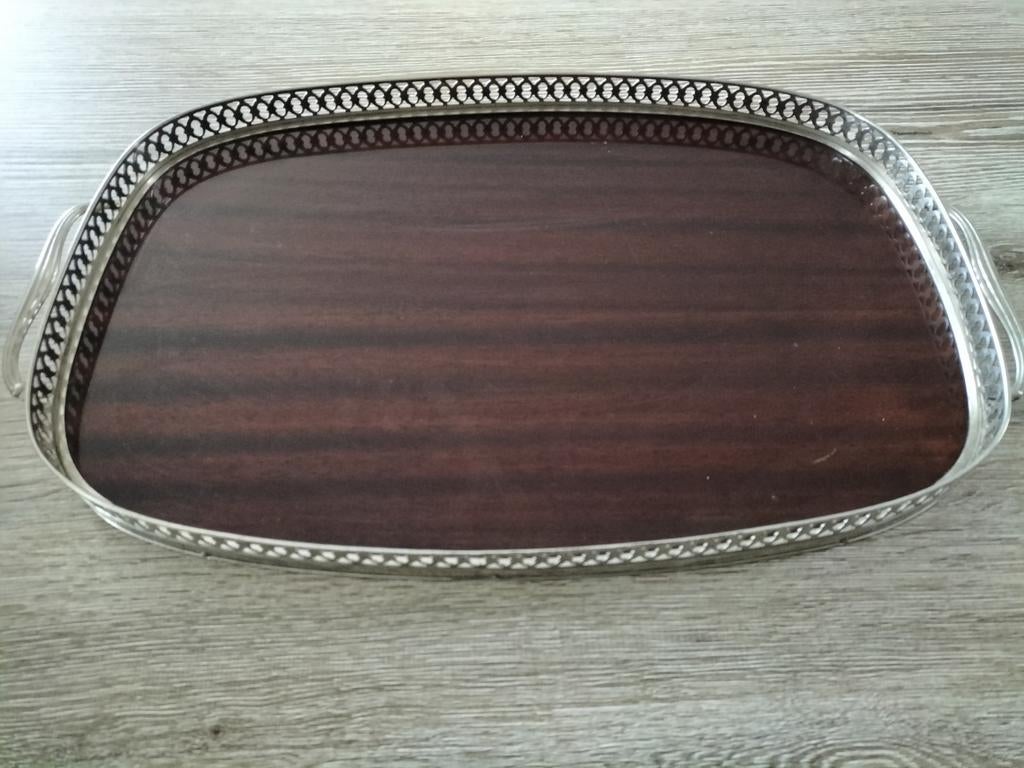 Vintage dienblad in goede staat, Ophalen of Verzenden