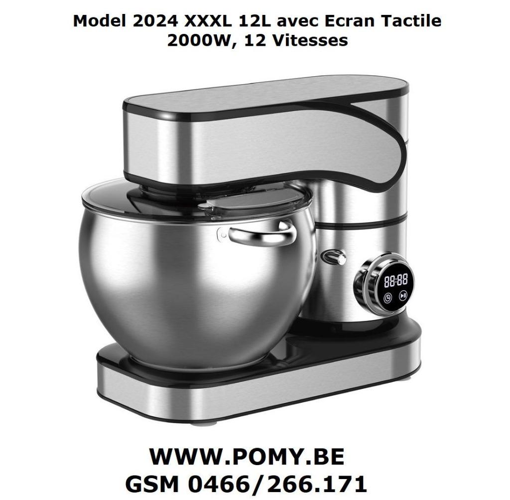 Nouveau Model 2024 Robot Petrin XXXL 12L avec ecran Tactile, 4 litres ou plus, Enlèvement ou Envoi, Neuf, 3 vitesses ou plus