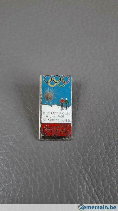 Pin's Coca Cola Jeux Olympiques hiver 1948, Utilisé