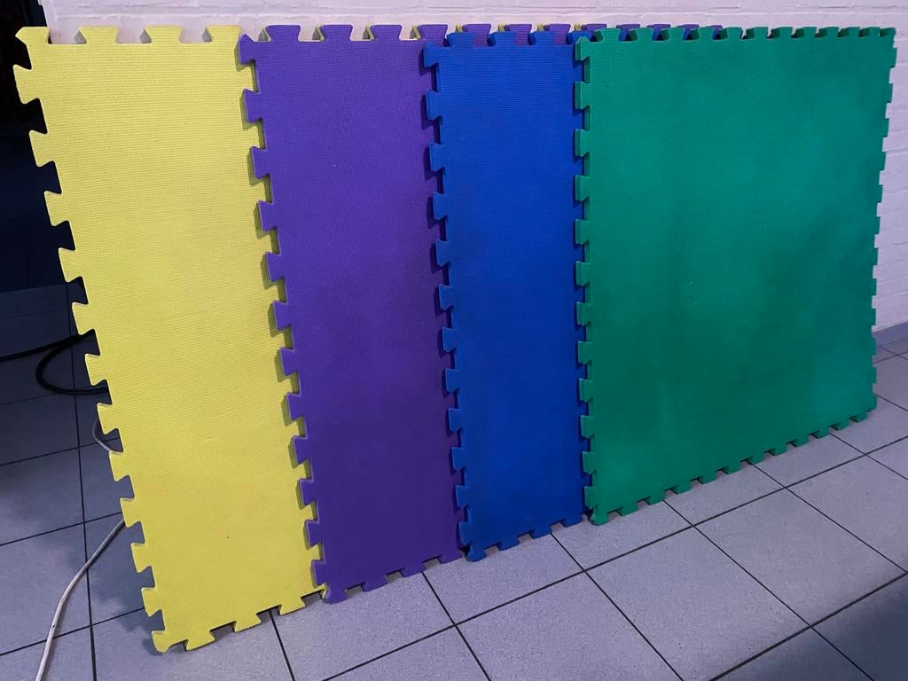 Foam grote puzzelmatten 1m x 1m, Ophalen, Gebruikt