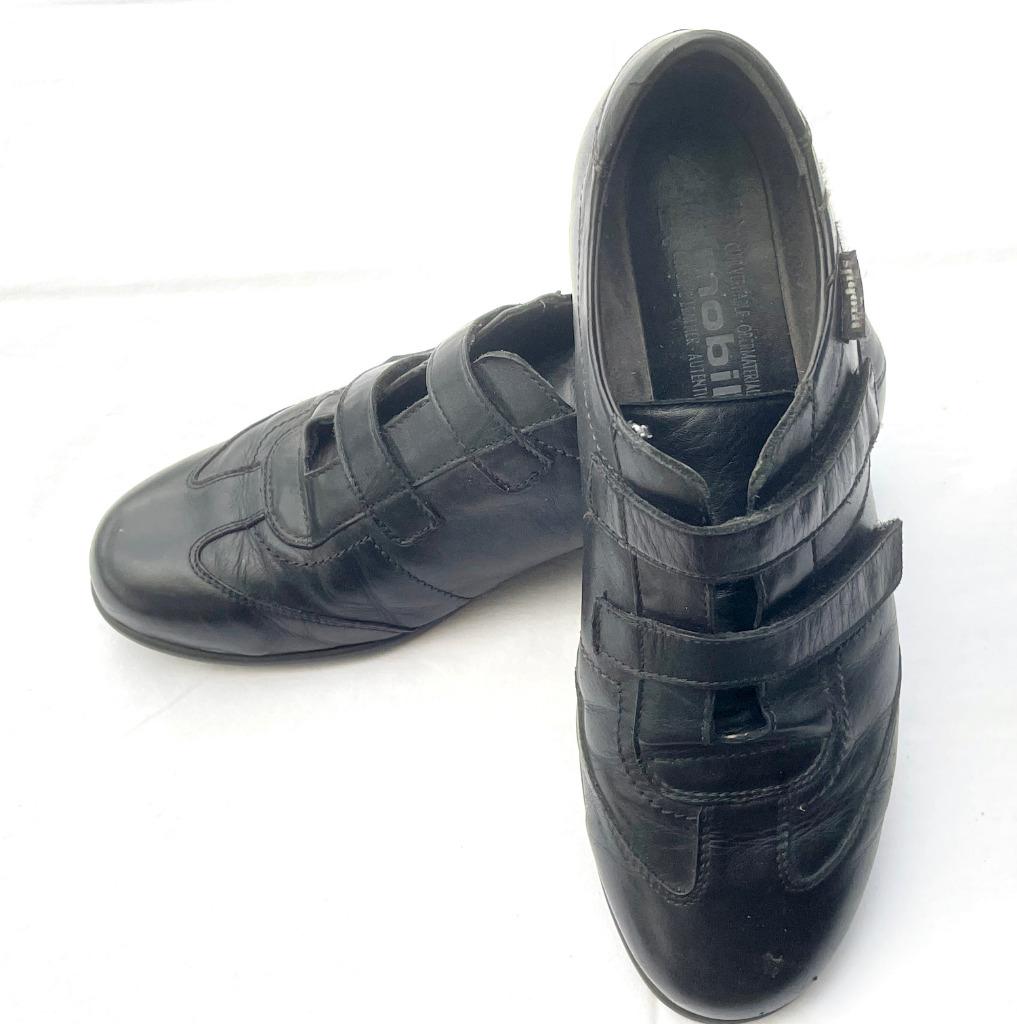 Chaussures MEPHISTO MOBILS pt 41 en cuir noir, Mephisto, Enlèvement ou Envoi, Porté, Chaussures basses