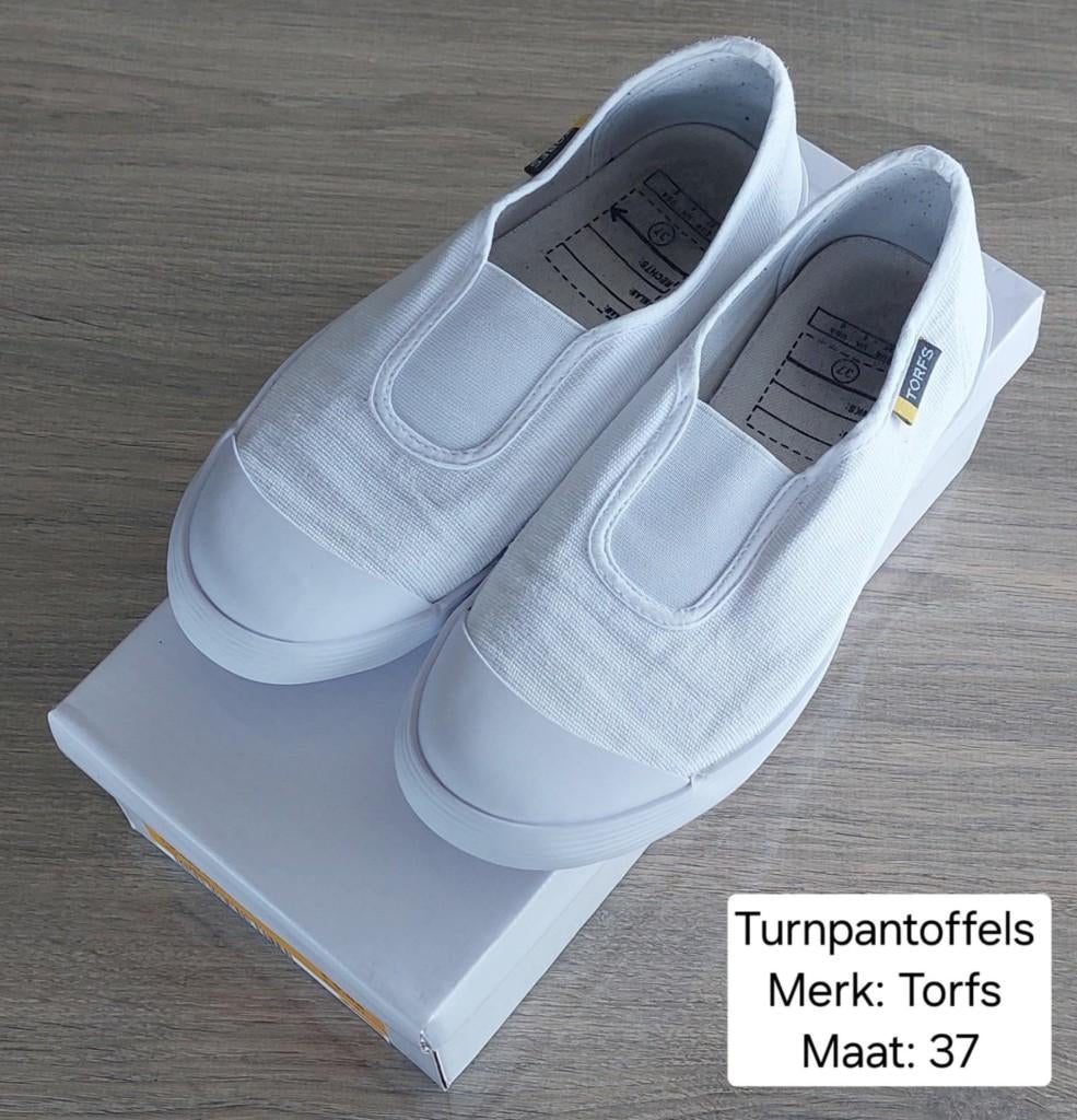 Turnpantoffels unisex: maat 37. Merk: Torfs + doos NIEUWST., Ophalen of Verzenden, Nieuw, Wit, Turnschoenen