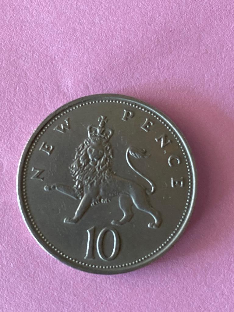 10 new pence 1968, Ophalen of Verzenden