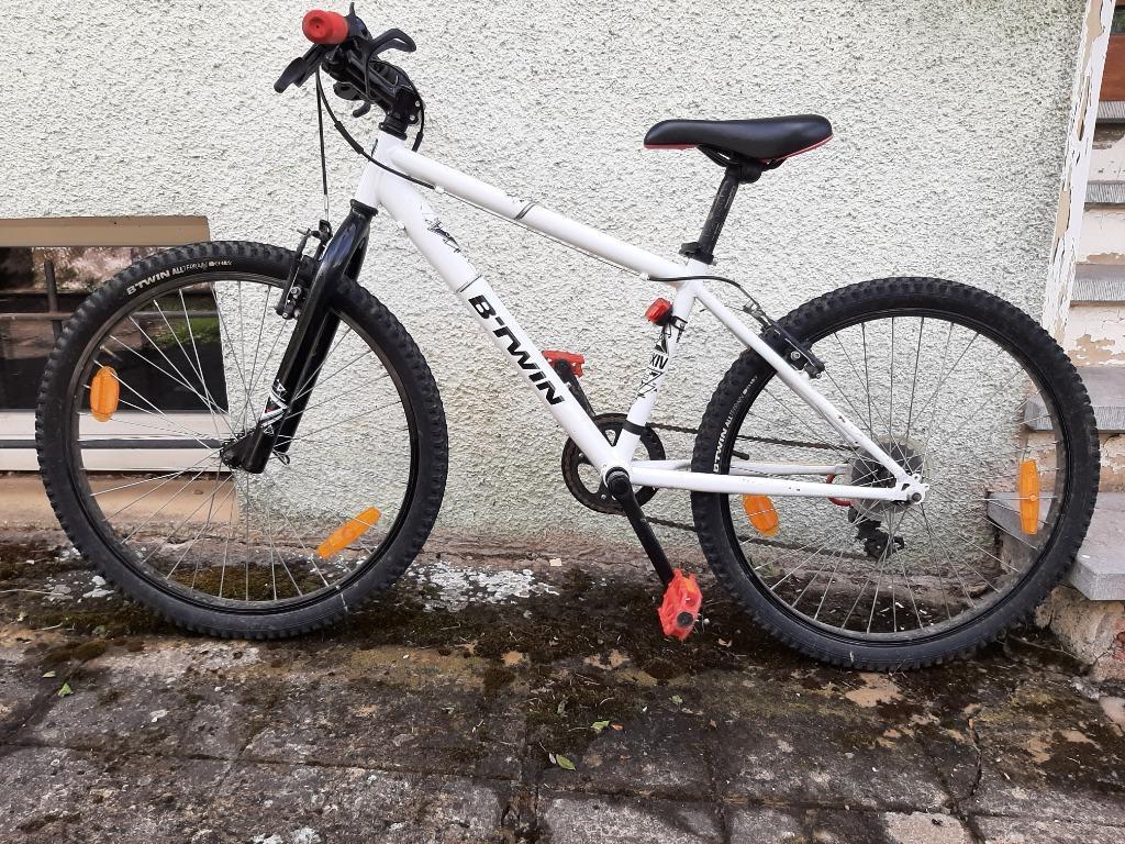 B-TWIN 24 inch witte kinderfiets, Ophalen, Gebruikt, Overige typen