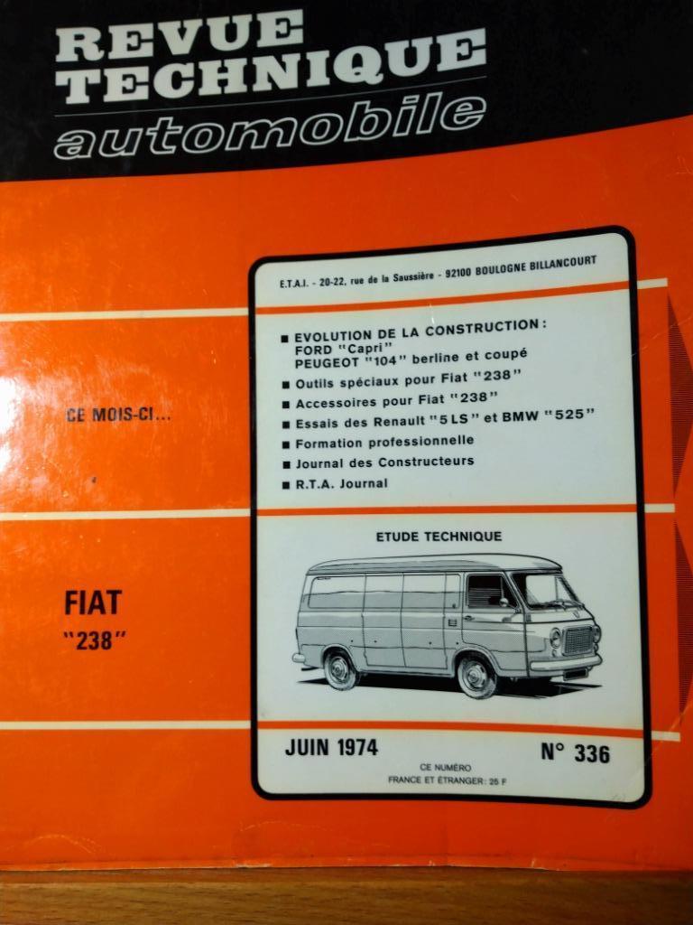 RTA - Fiat 238 - Ford Capri - Peugeot 104 - n336, Ophalen of Verzenden
