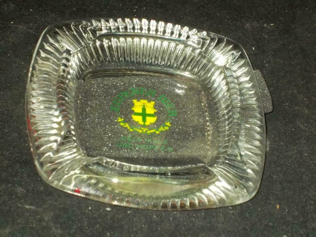 Asbak.Cendrier.Eupener Bier.Rare, Collections, Enlèvement ou Envoi, Utilisé, Verre ou Verres, Autres marques