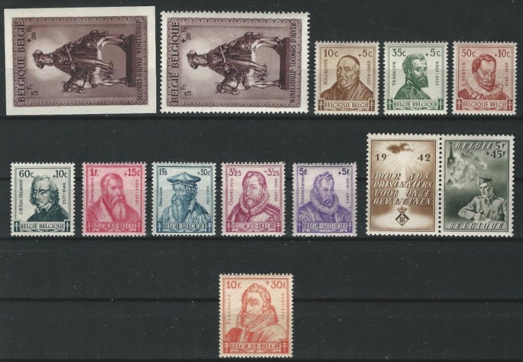 BELGIE - JAARGANG 1942, Timbres & Monnaies, Timbres | Europe | Belgique, Enlèvement ou Envoi, Non oblitéré, Neuf
