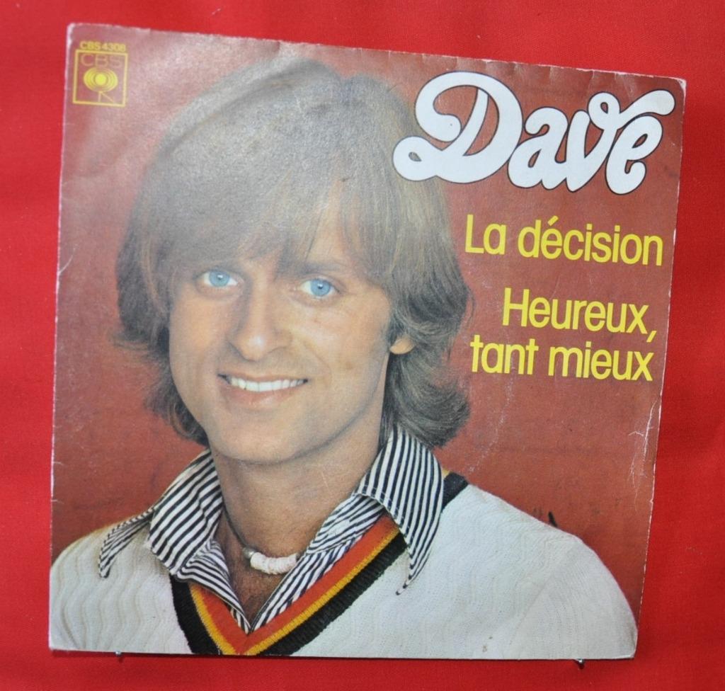 disque vintage 45 tours dave   (x20177), Ophalen of Verzenden, Gebruikt