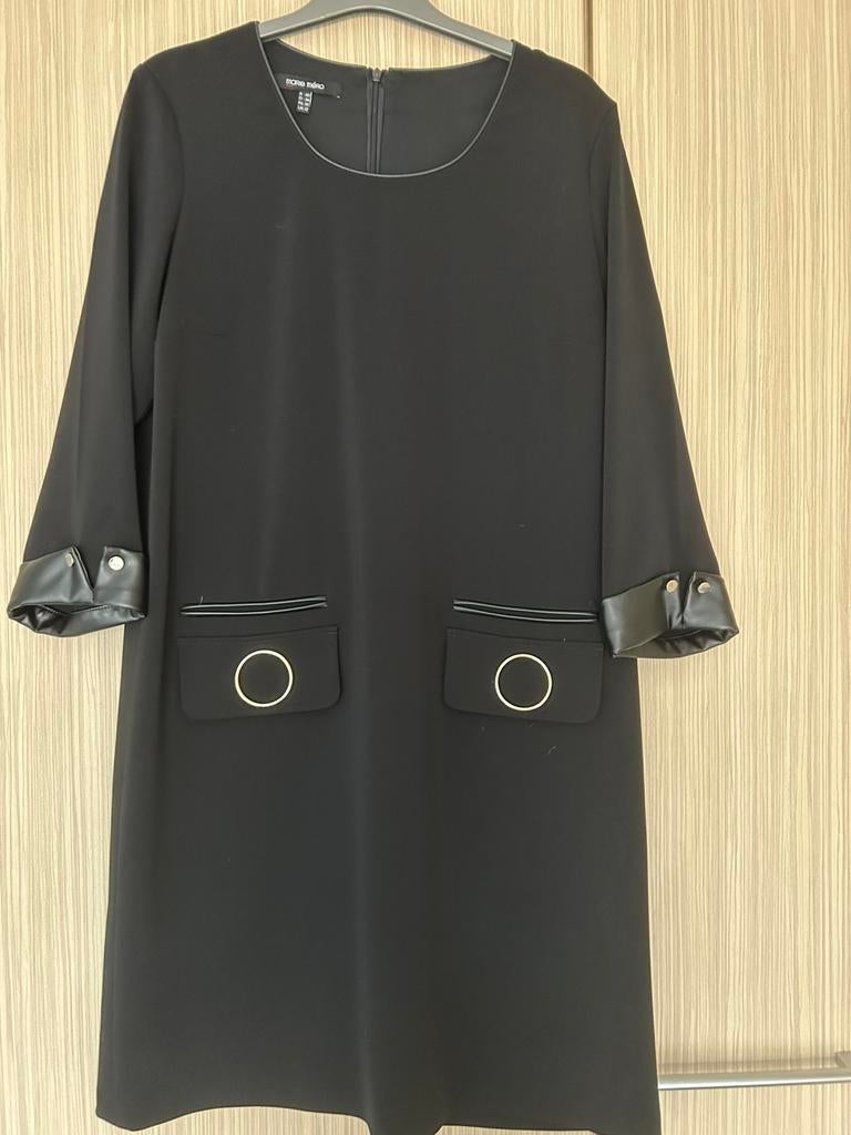 Kleed marie mero zwart 42, Kleding | Dames, Jurken, Zo goed als nieuw, Maat 38/40 (M), Zwart, Ophalen of Verzenden