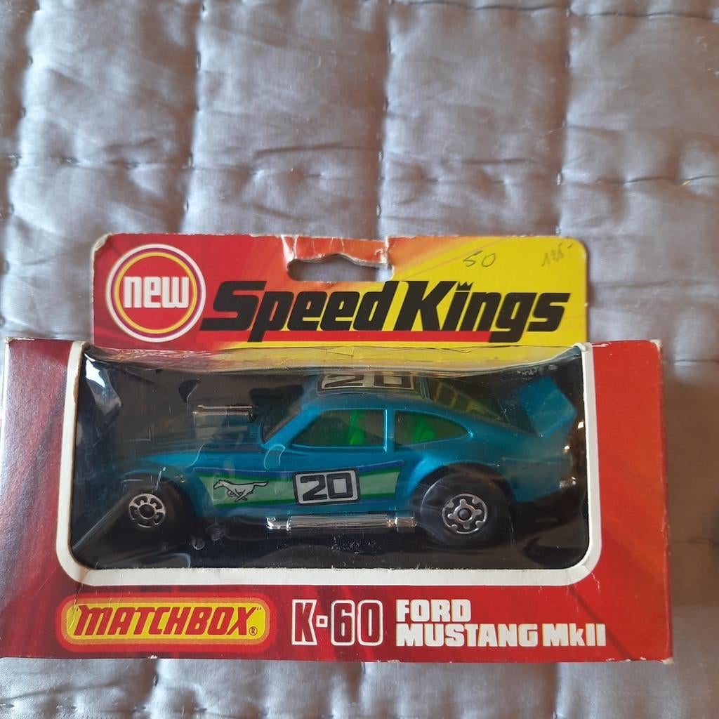 MATCHBOX NEW SPEEDKINGS K60*FORD MUSTANG*MIB*NIEUW*, Ophalen, Nieuw, Auto, Matchbox