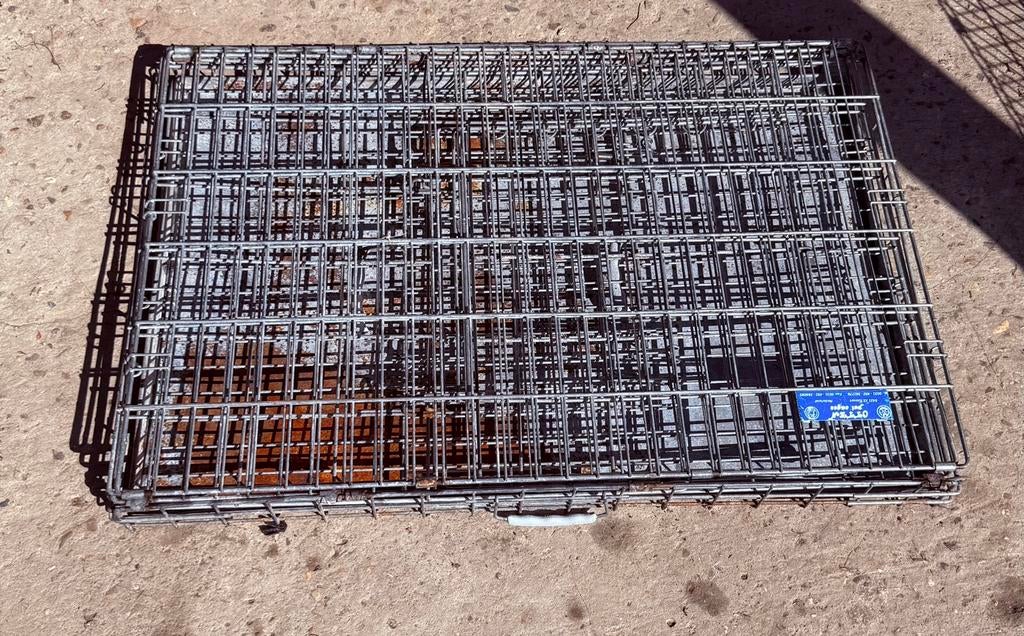 Cage pour animaux pliable avec fond +– 90X67X61cm, Enlèvement ou Envoi