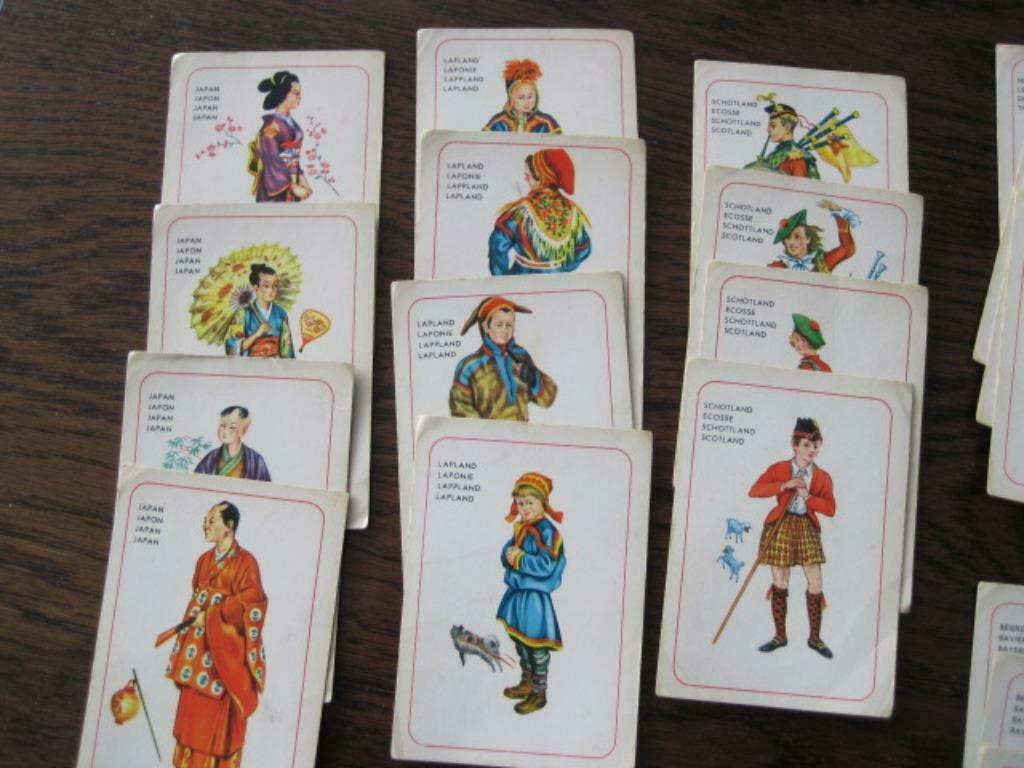 kwartet kaarten (oud), Ophalen of Verzenden, Gebruikt