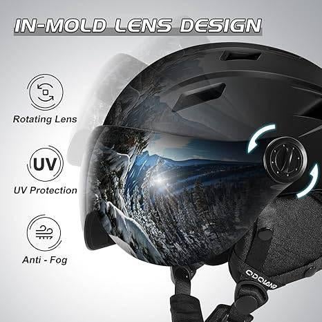 Skihelm met afneembaar vizier | GRATIS LEVERING, -, -, Nieuw, Ophalen of Verzenden