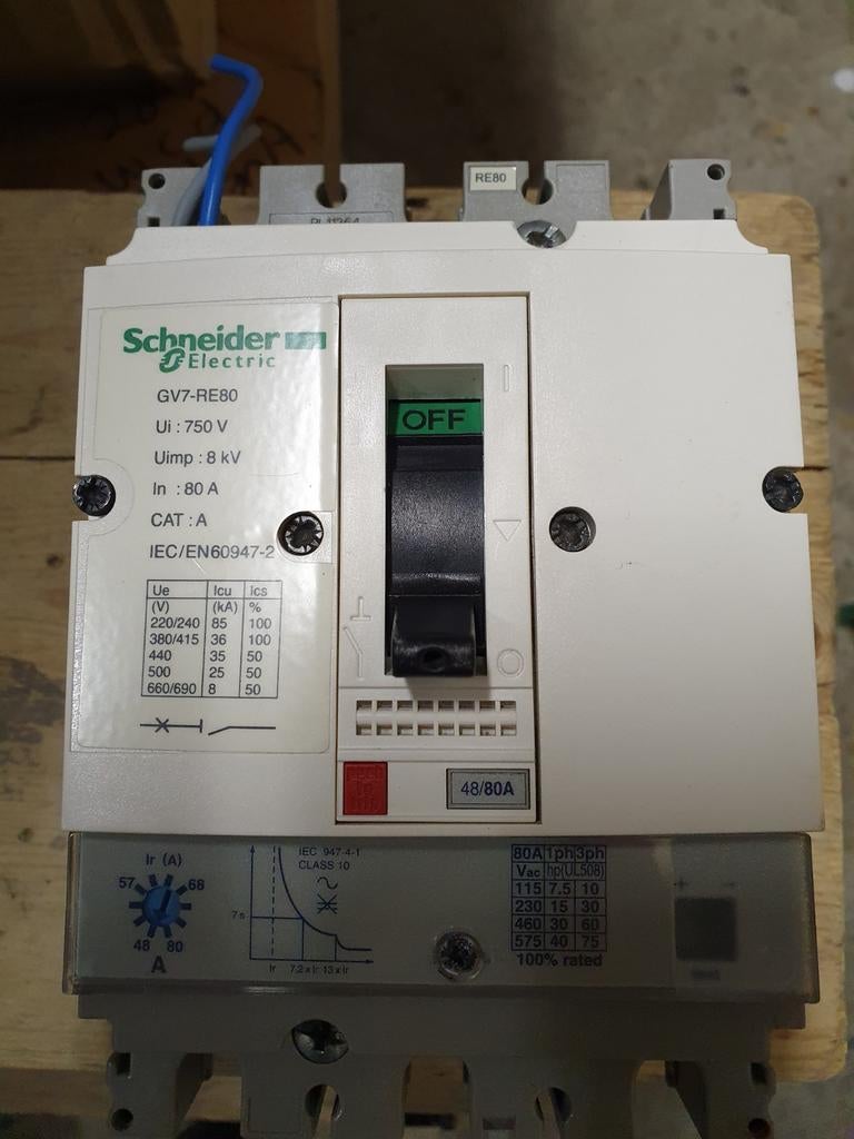 Démarreur moteur GV7RE80 3P400V 40-80A #TeSys Schneider Elec, Enlèvement ou Envoi