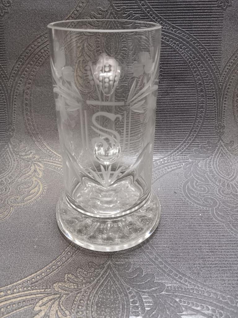 Pot à bière en verre Strubbe Ichtegem ?, Collections, Marques & Objets publicitaires, Enlèvement ou Envoi, Utilisé, Ustensile