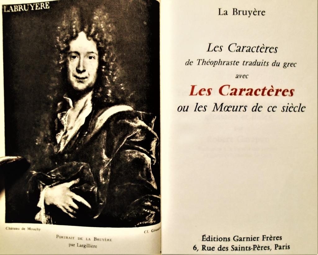 Caractères de Théophraste traduits/grec - 1964 - la Bruyère, Gelezen, Europa overig, De la Bruyère, Ophalen of Verzenden