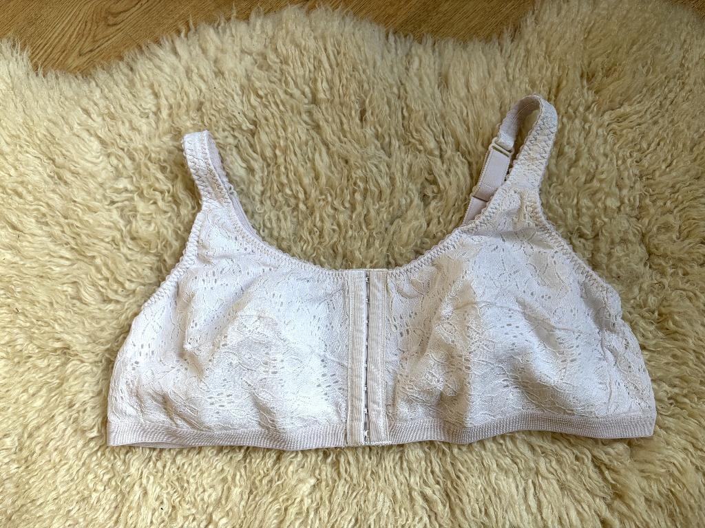 Amoena witte beha met sluiting vooraan, lace-look, 4XL, Amoena, Ophalen of Verzenden, Wit, BH