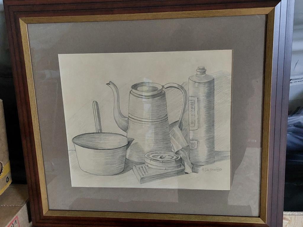 Pentekening stil leven, Antiek en Kunst, Ophalen